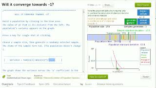 Math Statistics and probability - Simulation providing evidence that n 1 gives us unbiased e