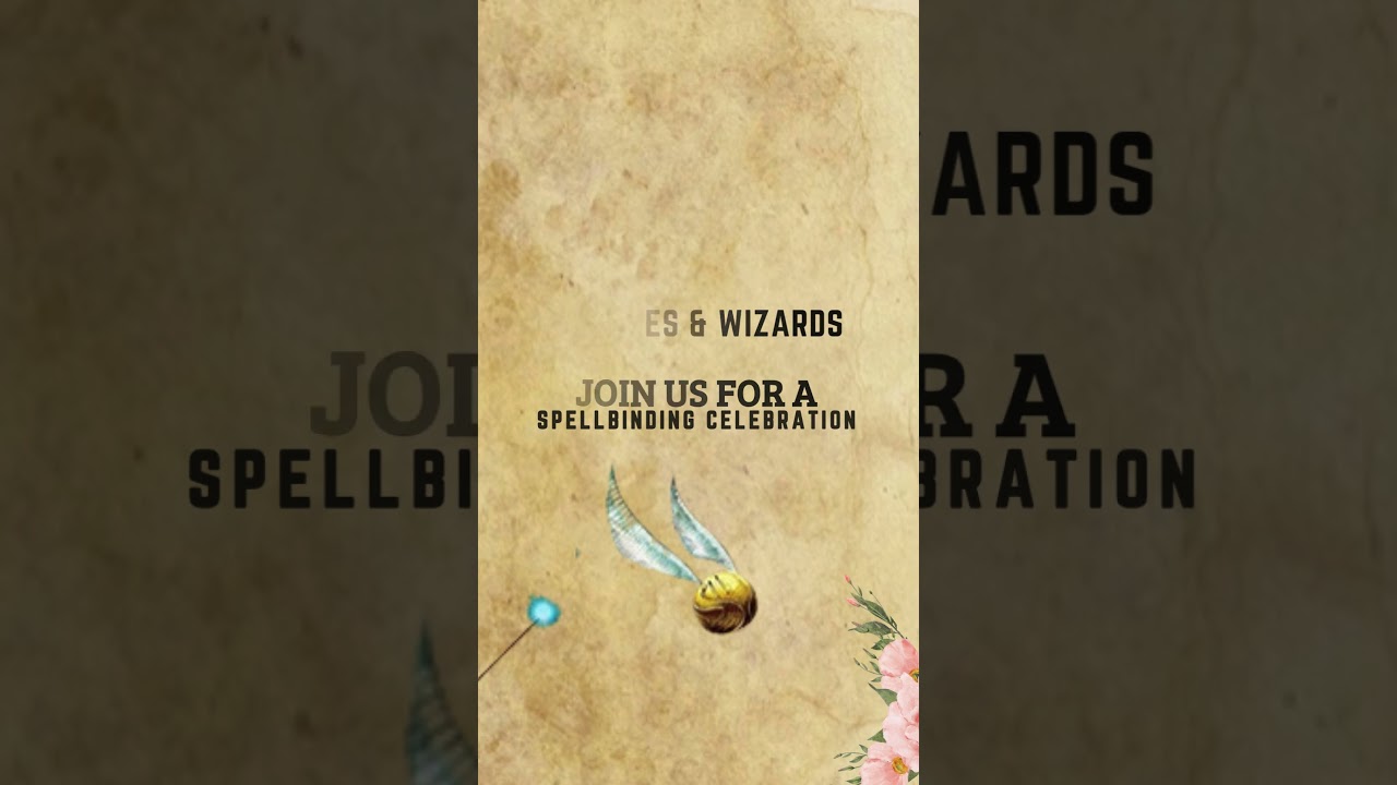 Harry Potter Birthday Party Video Invitation | Animated Harry Potter Invitation