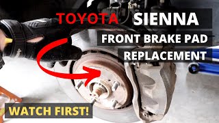 Toyota Sienna Front Brakes (2011-2022)