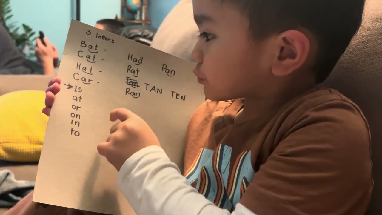 Levi’s first reading assignment 