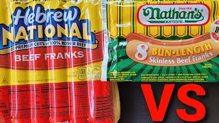 Nathan's VS Hebrew National | Which is the best hot dog in America?