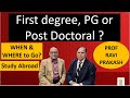 Linked to | study in Foreign Universities | is the matter | when &amp; where | to seek admission #Part 2