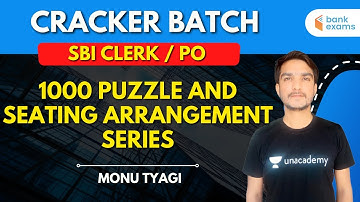 1000 Puzzle and Seating Arrangement Series | CRACKER BATCH | Target SBI 2021 | Monu Tyagi
