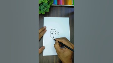 how to draw little Krishna #how #ytshorts #easy #kids #drawing #art #shorts #viral