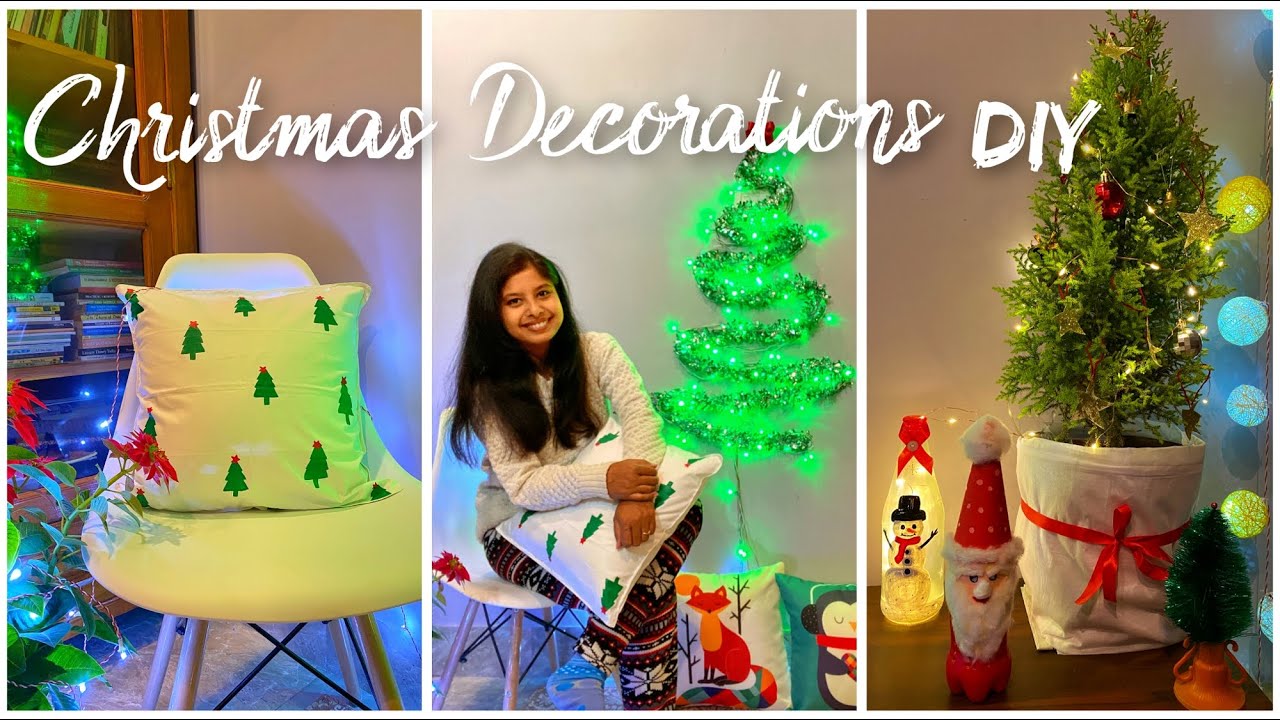 Living Room Corner Decoration For Christmas | DIY Christmas ...