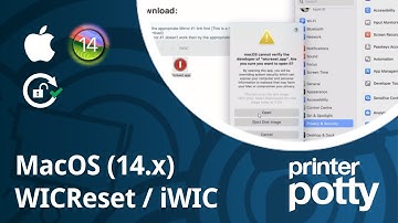 Reset Waste Counter on MacOS 14 (Sonoma) with WICReset / iWIC app.