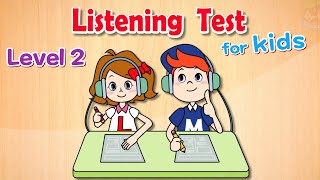 Английский тест на аудирование для детей | Уровень 2 | 12 тестов (тесты с 13 по 24)