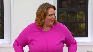 Brandis Dress Out Loud Smoothing V-Neck Sweater on QVC