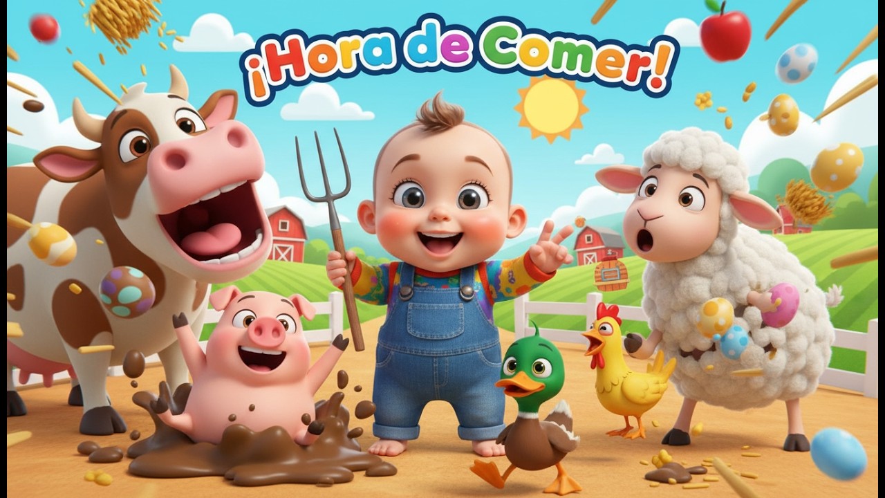 Смешные голодные звери 🦁🍎🍌 | Мультфильм для детей и весёлое изучение еды