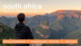 TRAVEL GUIDE South Africa  Road trip Drakensberg, Panorama Route, Kruger with Safari [4K]