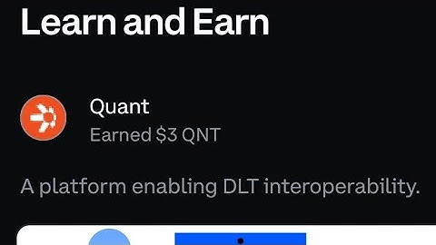 #Coinbase Learn and #Earn #QNT -QUANT Token Quiz And Answers⁉️