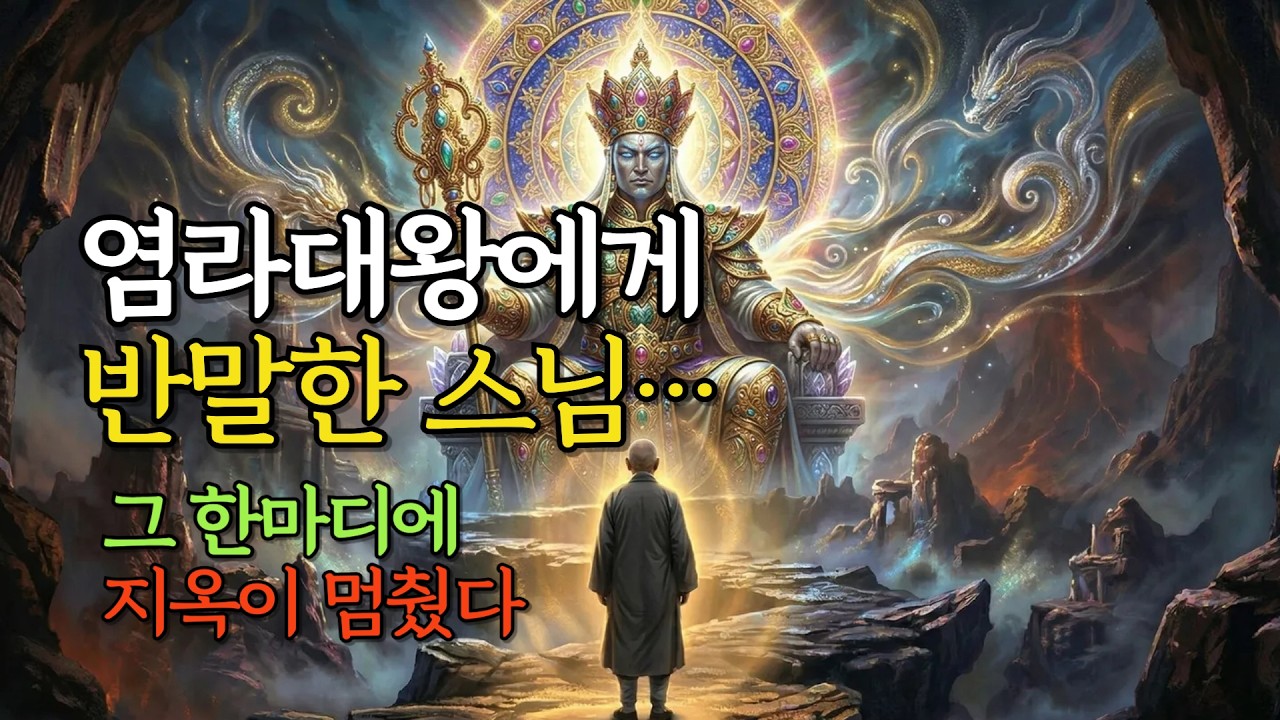 염라대왕에게 반말한 스님… 그 한마디에 지옥이 멈췄다