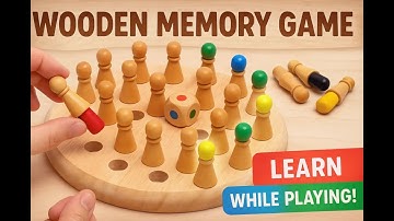 Educational Wooden Memory Chess Game | 2025 Brain Games 🧠🎲 | SiriToyCollections #IndoorGames