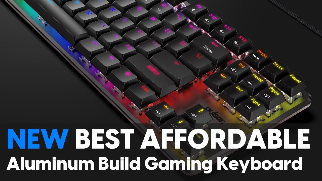 2021 The best Aluminum Build TKL RGB Gaming Keyboard - Lunar Alloy l Pulsar Gaming Gears ®