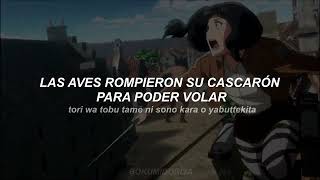 Jiyuu No Tsubasa  Linked Horizon  Shingeki No Kyojin  Op 2  Letra Espaol  Romaji