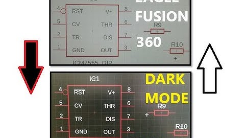 AUTODESK EAGLE FUSION 360 MODO OSCURO / SCHEMATICS EAGLE FUSION DARK MODE / AUTODESK LIGHT DARK MODE