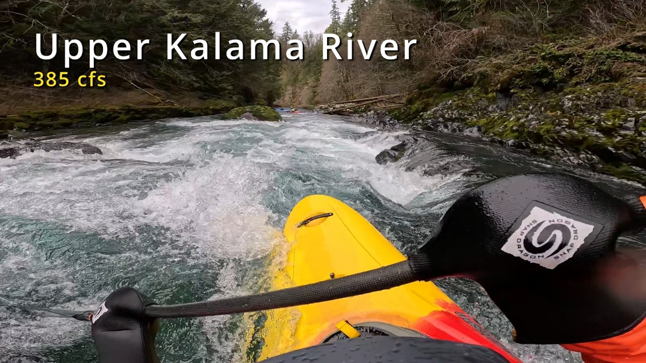 Upper Kalama River Kayaking (385 cfs)