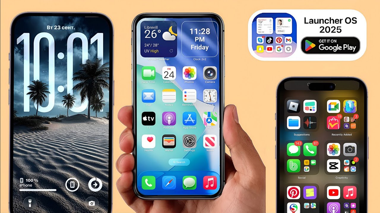 iPhone Style iOS 26 Homescreen Layout + Widgets | Full iOS Icons Setup ...