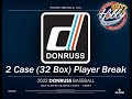 CASE #2 of 2   -   2022 DONRUSS HOBBY 2 Case (32 Box) Player Break eBay 05/11/22