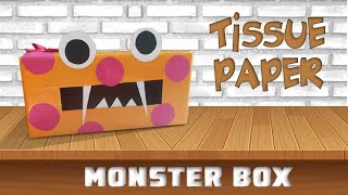 How To Make Tissue Paper Box Monster\\Best Out Of Waste/Tissue Box Monster