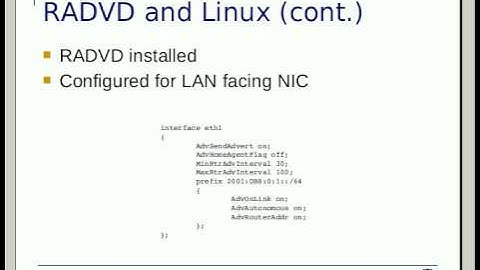 IPv6 Auto-configuration