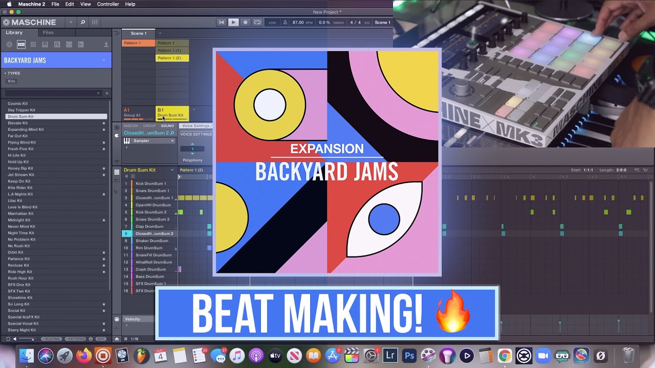 Backyard Jams = The Funkiest Expansion Beat Making! (Maschine Beat Making)