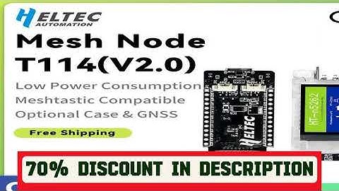 A must-have product! New Meshtastic Tracker Heltec T114 V2 Nordic nRF52840 SX1262 LoRaWAN LoRa Ard