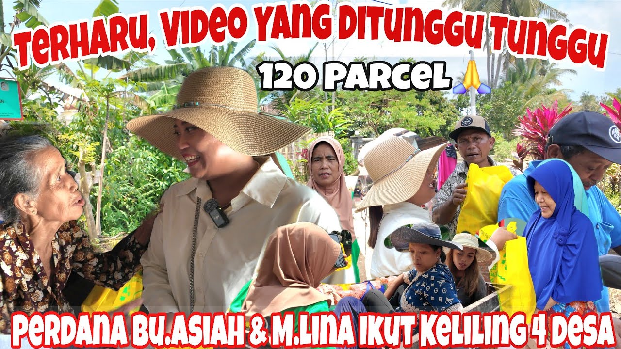 VIDEO YG DI TUNGGU‼️TERHARU 😥 MENGANTAR PARCEL KE 4 DESA || TIBA