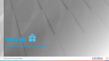 25/26 Fall 2 Reporting & Certification - Module I - Wrap up