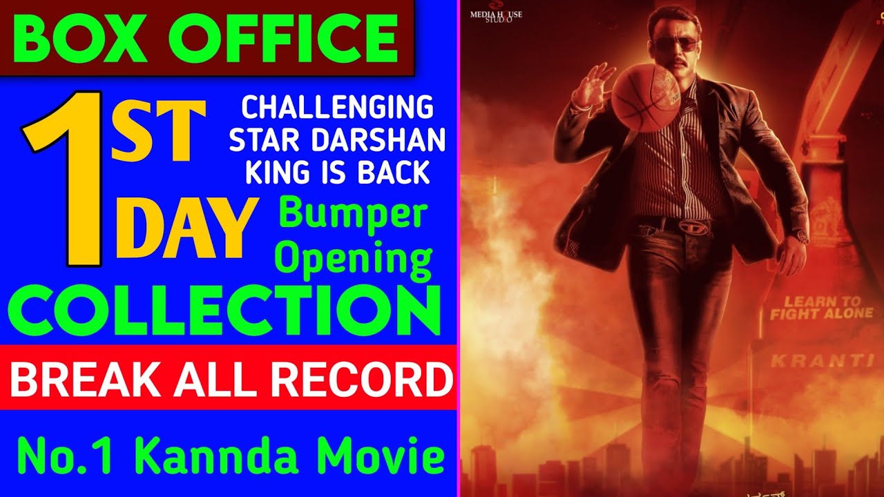 Kranti Box Office Collection | Kranti 1st Day Collection | Challengeing Star Darshan | Budget