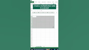 shortcut to create multiplication table in excel #microsoftexcel #shortcut #multiplication