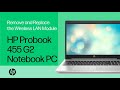 Remove and replace the Wireless LAN Module | HP Probook 455 G2 Notebook PC | HP Support