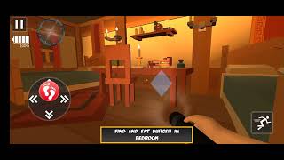 Hello Crazy Neighbor-A Maze Game Free Simulator 3D: Level 5 Grabbed the Neighbor's Burger and Hid