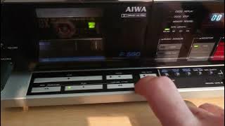 AIWA F660 3-Head Dual Capstan Stereo Cassette Deck Dolby B-C HX PRO - Demo