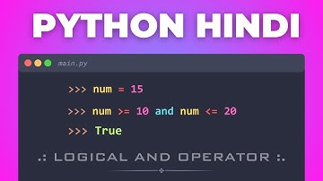 42. 🚀 Master Python AND Logical Operator | Beginners Python Tutorial in Hindi Full Course