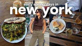 the first warm days in nyc (after a brutal winter) | long walks, co-working & wine with friends