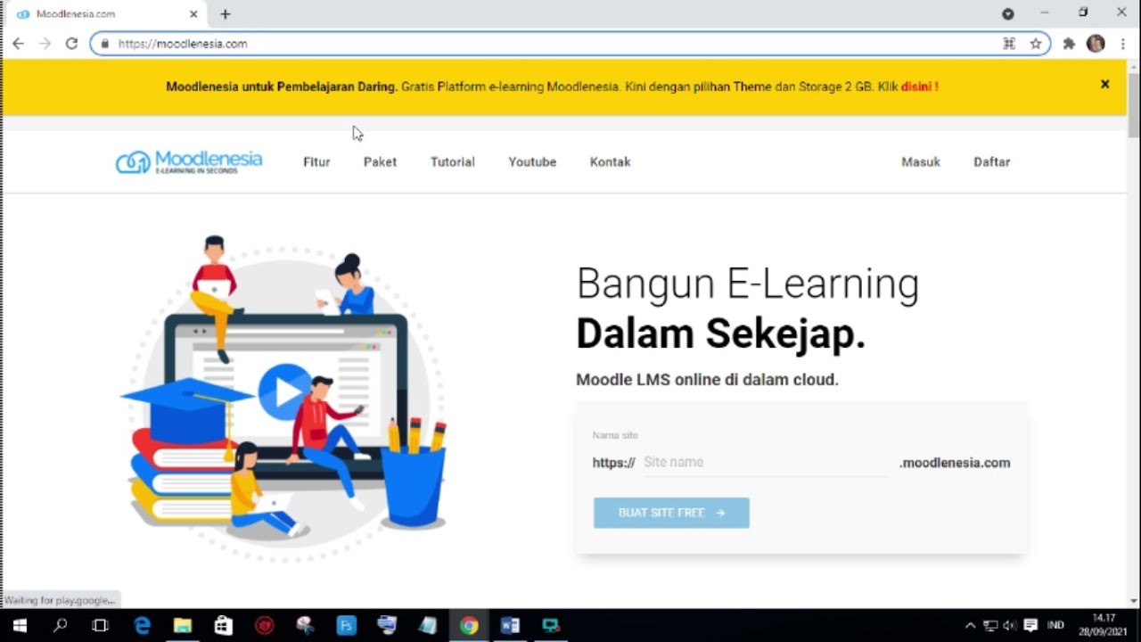 Tutorial Daftar Akun Moodlenesia.com - YouTube
