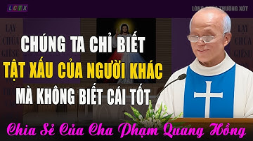 Chúng Ta Chỉ Biết Tật Xấu Của Người Khác Mà Không Biết Tính Tốt Của Họ -Bài Giảng Lm Phạm Quang Hồng