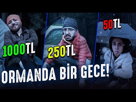 UCUZ ORTA PAHALI! ISSIZ ORMANDA BİR GECE GEÇİRMEK! (YANGIN ÇIKIYORDU!)