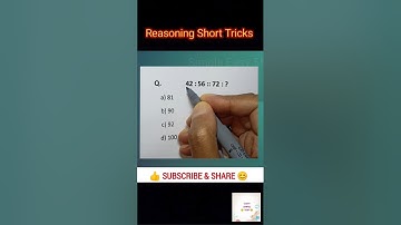 Reasoning Short Video| Analogy Reasoning Tricks| Simple Easy 55m| #ssc #rrb #allexam #shortsfeed #gd