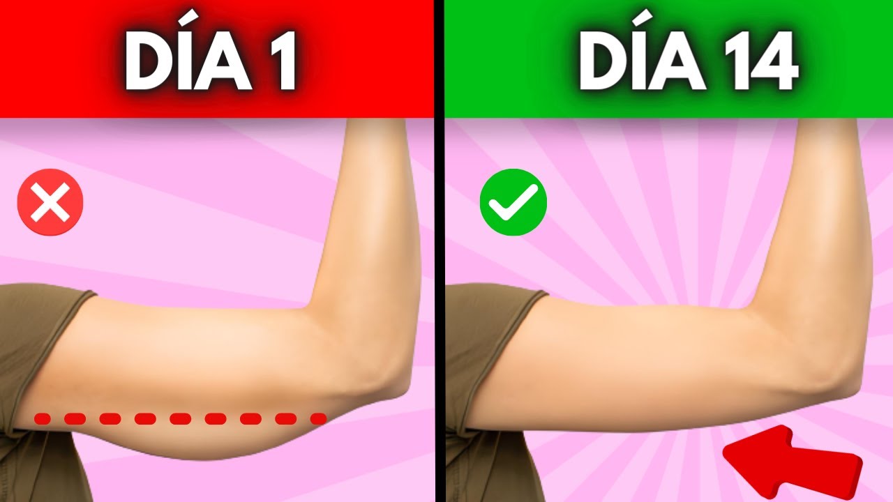 9 Ejercicios para Brazos Delgados en 14 Días ➜ [De PIE y en CASA para Principiantes]