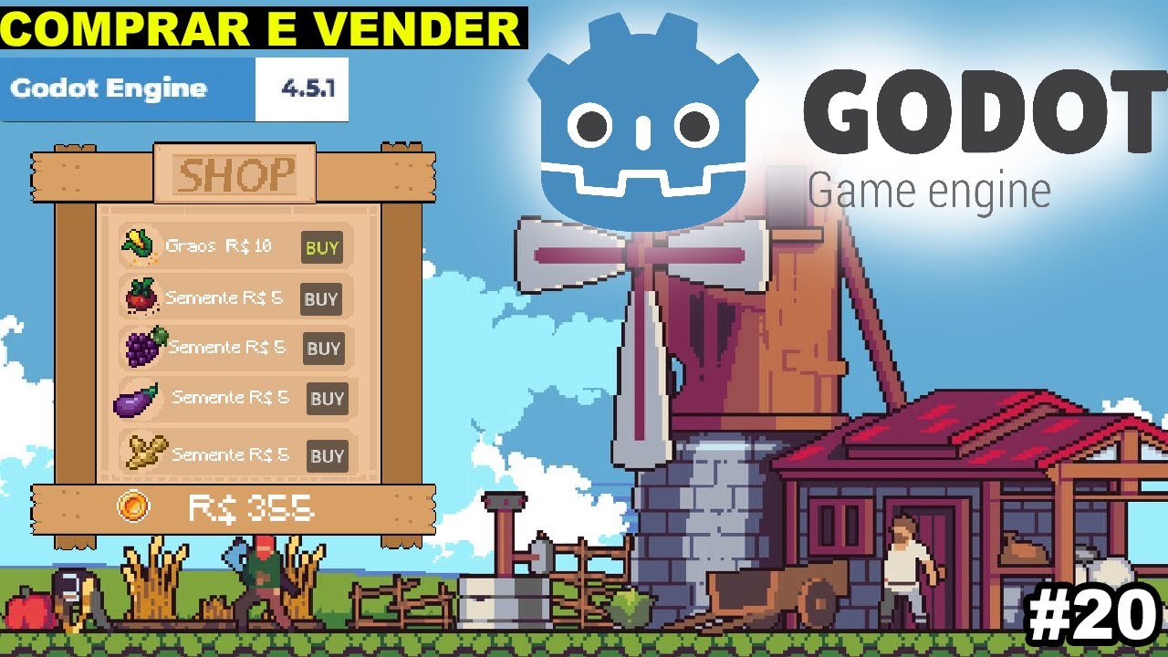 SISTEMA DE MERCADO | JOGO DE FAZENDA NA GODOT#20