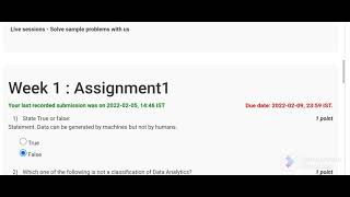 NPTEL Data Analytics with Python Week 1 Assignment Solutions