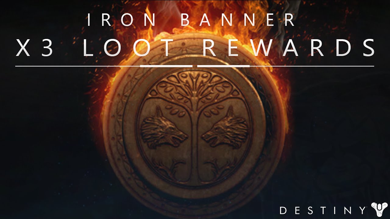 Destiny: Iron Banner Rank 5 x3 Loot Rewards Showcase!
