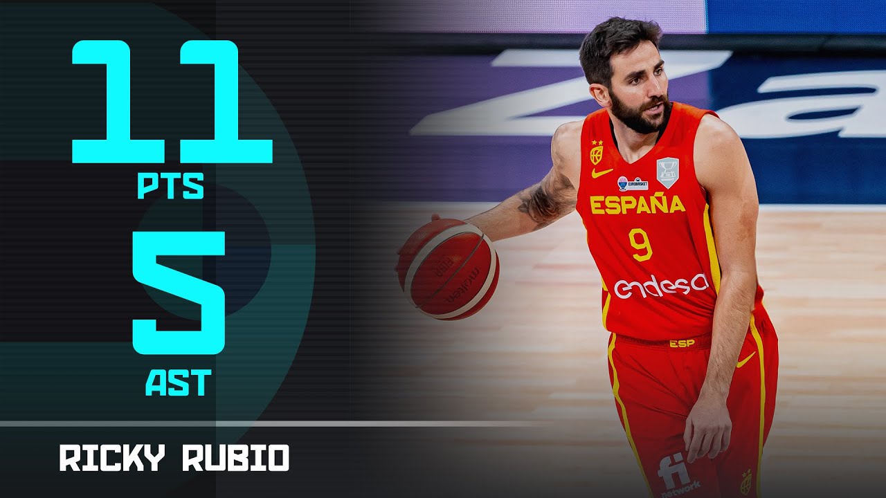 Full Highlights from Ricky Rubio's return to basketball! FIBA #EuroBasket 2025 Qualifiers