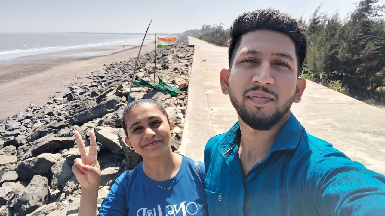 Hum gaye tithal beach ⛱️ 😎 🤗