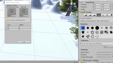Applying a terrain texture in Unity