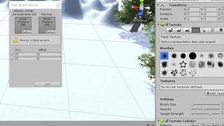 Applying a terrain texture in Unity