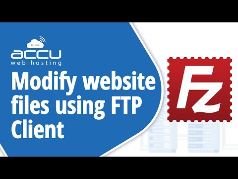 How to modify your website files with FileZilla FTP client?