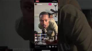 Calboy plays unreleased music on ig live